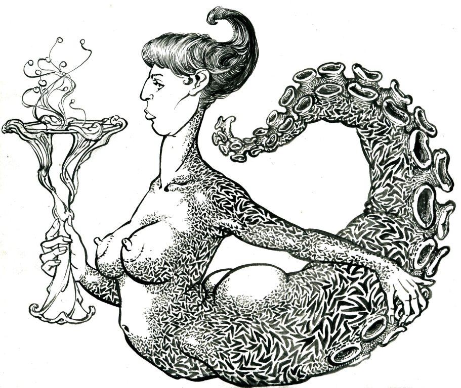 Poulpeuse au vase  006