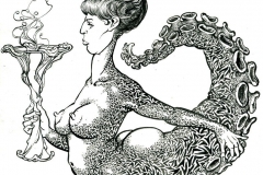 Poulpeuse au vase  006