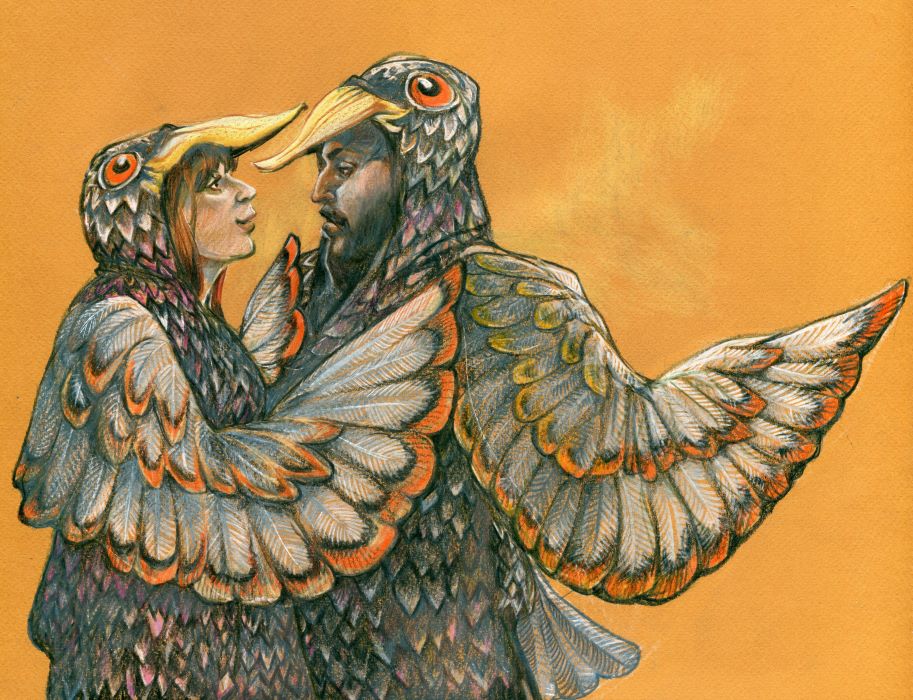 Couple-détourneaux