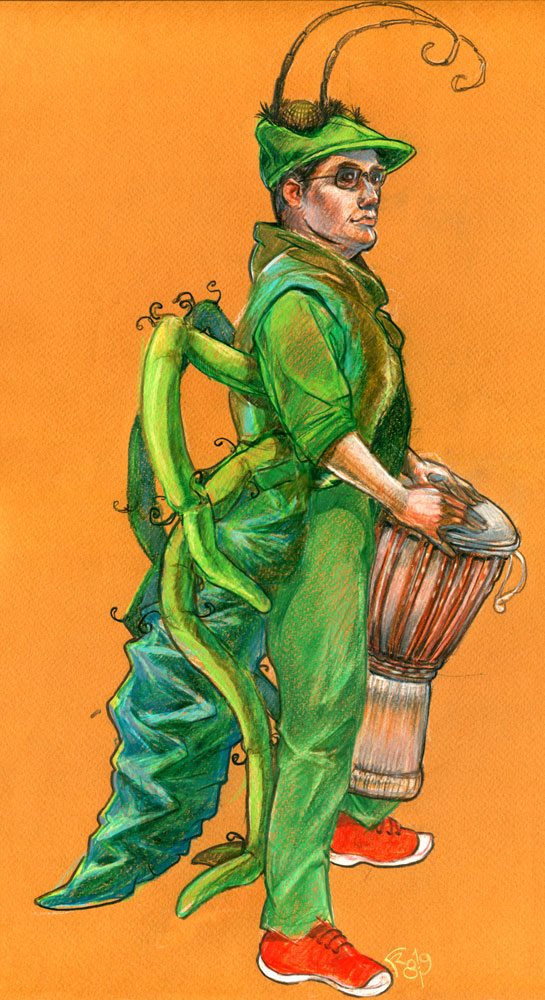 Percussionniste-Sauterelle