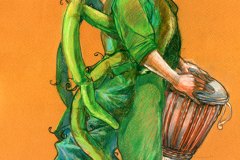 Percussionniste-Sauterelle